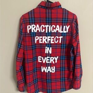 Red Plaid Button Down Shirt